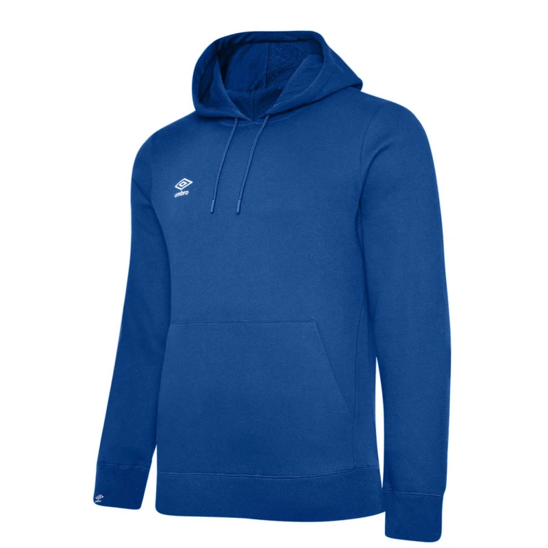 Image of Umbro Club Leisure Drawstring Hoodie in Mid Blue Size: 11-12 Years Mid Blue Unisex 11-12 Years