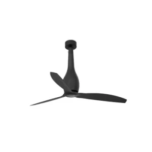 Image of Eterfan Matt Black Ceiling Fan 3 Blades With Dc Motor