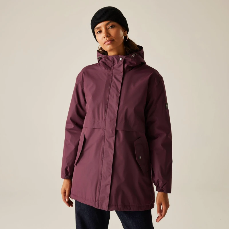 Image of Regatta Womens Brielly Thermoguard Insulated Waterproof Jacket Insulated Waterproof Jackets 8 Red 31432708175