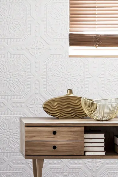 Image of Superfresco Paintable Paintable Small Squares High Grade Heavy Duty Wallpaper White