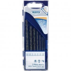 Image of Draper Expert 7 Piece HSS Drill Bit Set