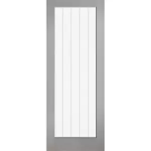 Image of Textured - Vertical 1 Lite - Grey Internal Door - 1981 x 838 x 35mm