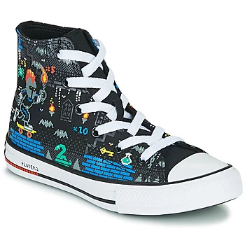 Image of Converse CHUCK TAYLOR ALL STAR BOYS GAMER HI boys's Childrens Shoes (High-top Trainers) in Black - Sizes 9.5 toddler,1 kid