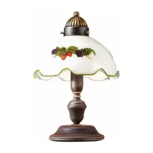 Image of Elegant NONNA antique brass table lamp 1 light