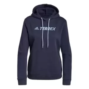 Image of adidas Terrex Graphic Logo Hoodie Womens - Blue