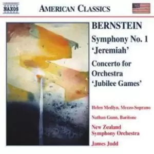 Image of Symphony No 1 Jeremiah Concerto for Orchestra Judd by Leonard Bernstein CD Album