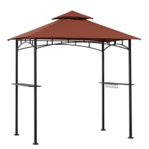 Image of Sunjoy Grill Gazebo LINAS - 244cm x 152cm - Red