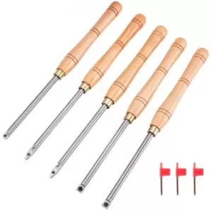 Image of Wood Turning Tools for Lathe, Carbide Lathe Tools 5 PCS, Turning Lathe Chisels