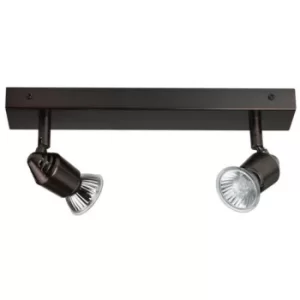 Image of Linea Verdace Bomba 2 Light Twin Spotlight Bronze