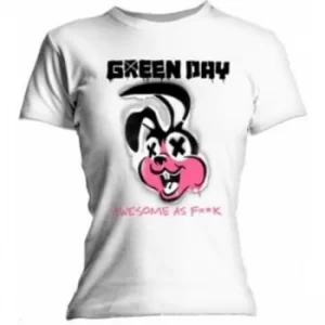 Image of Green Day Road Kill Skinny Ladies Black T Shirt: Small
