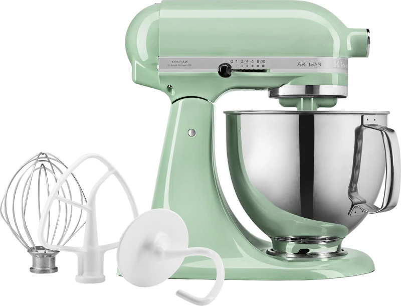 Image of KitchenAid Artisan 5KSM125BPT Stand Mixer with 4.8 Litre Bowl - Pistachio