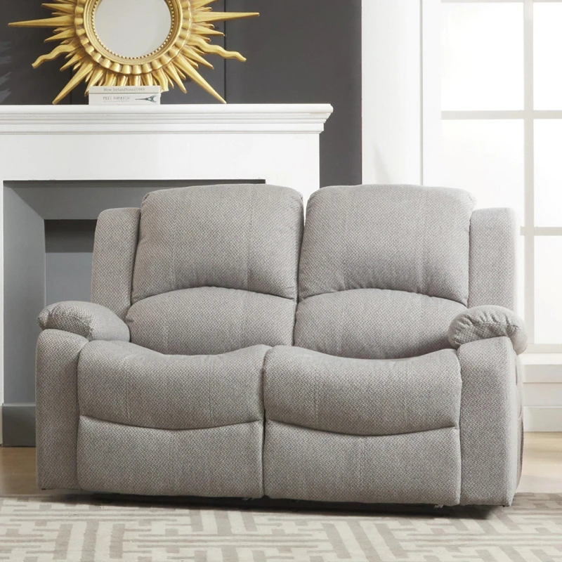 Image of Artemis Home Marldon 2 Seat Manual Recliner Sofa in Light Grey Light Grey Unisex
