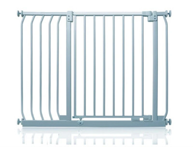 Image of Safetots Elite Pressure Safety Gate, 98Cm - 107Cm, Matt Grey, Pressure Fit Stair Gate
