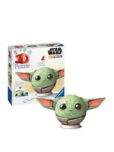 Image of Star Wars Grogu w Ears 3D Puzzle Ball