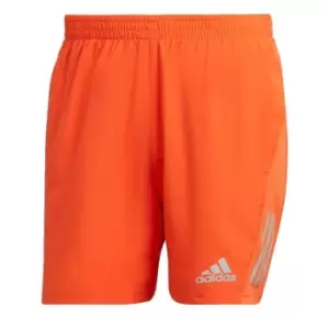 Image of adidas Own the Run Shorts Mens - Semi Impact Orange / Reflectiv