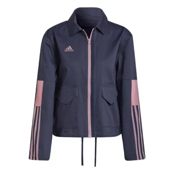 Image of adidas Tiro Cargo Track Top Womens - Blue