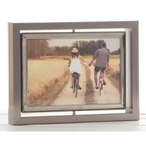 Image of Dark Silver Spin Photo Frame