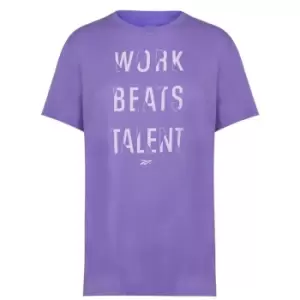 Image of Reebok Graphic T-Shirt Womens - Purple