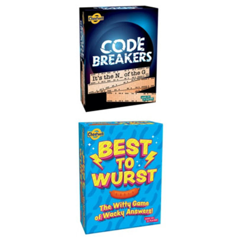 Image of Cheatwell Games Code Breakers and Best To Wurst: The Perfect Set for Two-Player Games! Multi unisex