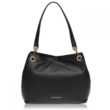 Image of Michael Kors Raven large shoulder tote bag Black