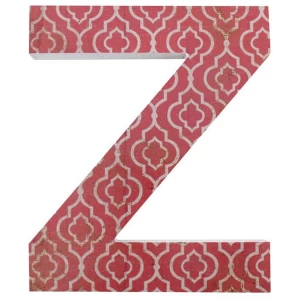 Image of Letter Z Wall Plaque