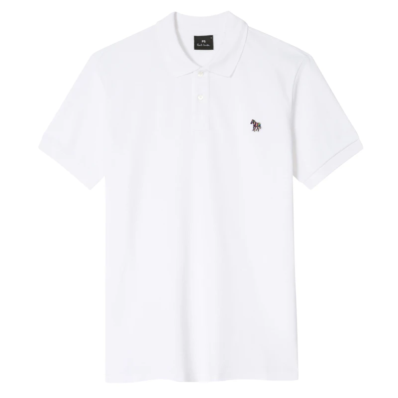 Image of Paul Smith Zebra Regular Polo Shirt - White White L