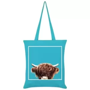 Image of Inquisitive Creatures Highland Tote Bag (One Size) (Blue) - Blue