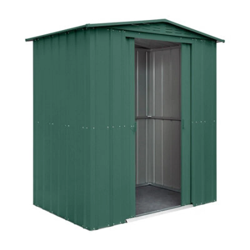 Image of Mercia Globel 6 x 4 Apex Green Metal Shed, Green ESDXL20MET202