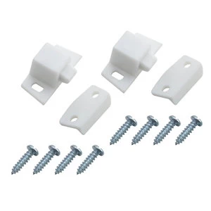Image of BQ White Cupboard Catch Pack of 2
