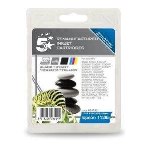 Image of 5 Star Office Epson Apple T1295 Black and Tri Colour Inkjet Cartridge