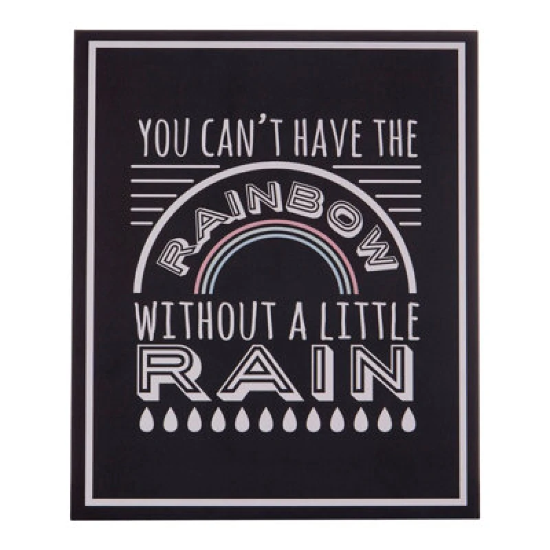 Image of Premier Housewares Rainbow Wall Plaque Home Wall Decor Black