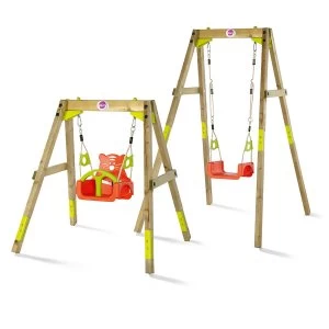 Image of Plum Wooden Growing Swing