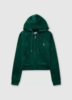 Image of Juicy Couture Womens Madison Hoodie With Diamante In Rainforest