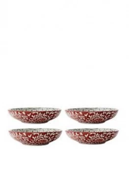 Image of Maxwell & Williams Boho Batik Grey Coupe Bowl - Set Of 4