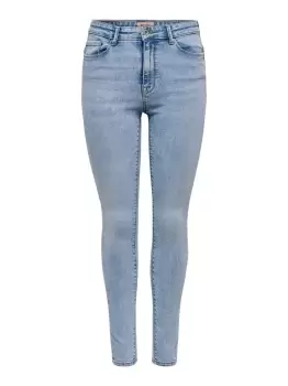 Image of ONLY Onlpaola Life Hw Ankle Skinny Fit Jeans Women Blue