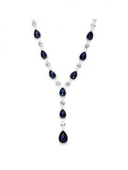 Image of Jon Richard Jon Richard Montana Crystal Pave Pear Necklace