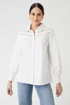 Image of White Poplin Shirt