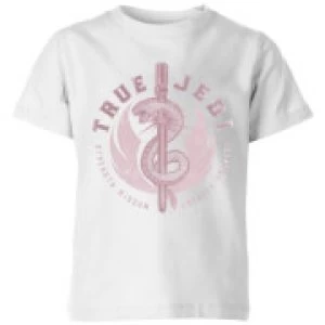 Image of Star Wars The Rise Of Skywalker True Jedi Kids T-Shirt - White - 7-8 Years - White
