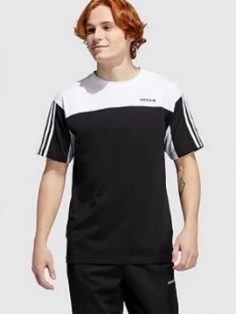 Image of adidas Originals Spirit Us Classics T-Shirt - Black/White, Size S, Men