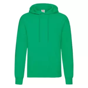 Image of Fruit Of The Loom Mens Hooded Sweatshirt / Hoodie (XL) (Kelly Green)