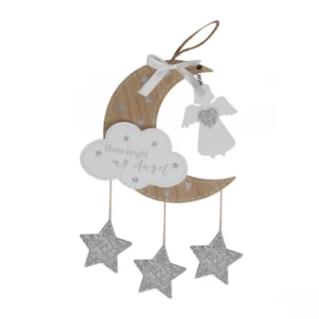 Image of Thoughts of You Hanging Moon Plaque - Shine Bright My Angel