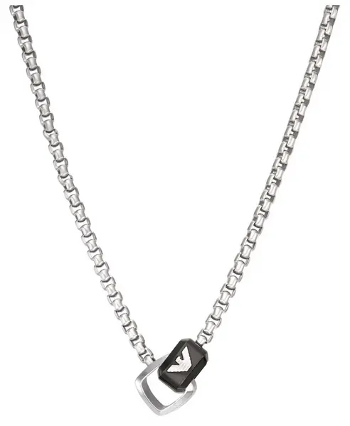 Image of Emporio Armani EGS2937040 Mens Necklace Stainless Steel Jewellery