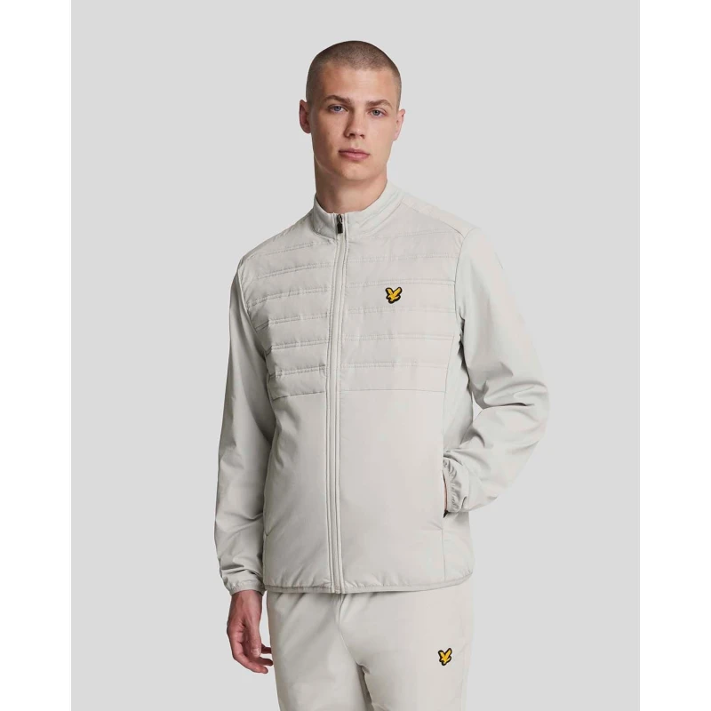 Image of Lyle and Scott Sports Hybrid Double Baffle Jacket Blue male XS