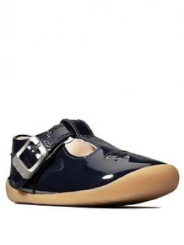 Image of Clarks Roamer Star Pre Walker Shoes - Navy