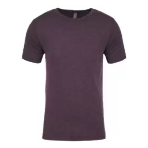 Image of Next Level Mens Tri-Blend Crew Neck T-Shirt (M) (Vintage Purple)