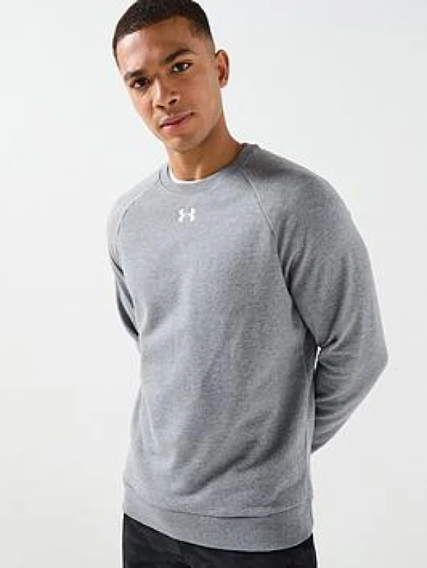 Image of Under Armour Armour UA Rival Fleece Crew Mens - Grey Grey M