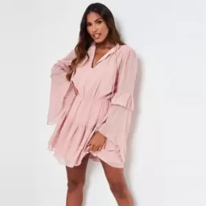 Image of Missguided SMOCK DRESS - Pink