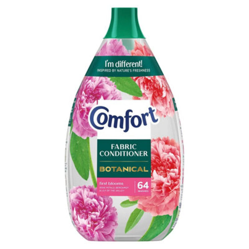 Image of Comfort Botanical First Blooms Fabric Conditioner 64 Washes & 2 X Scent Booster 460Ml 64318175