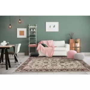 Image of Mastercraft - Alhambra 6549A Ivory Ivory 240cm x 330cm Rectangle - Ivory and Red