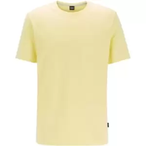 Image of Boss Tiburt Short Sleeve T Shirt - Yellow